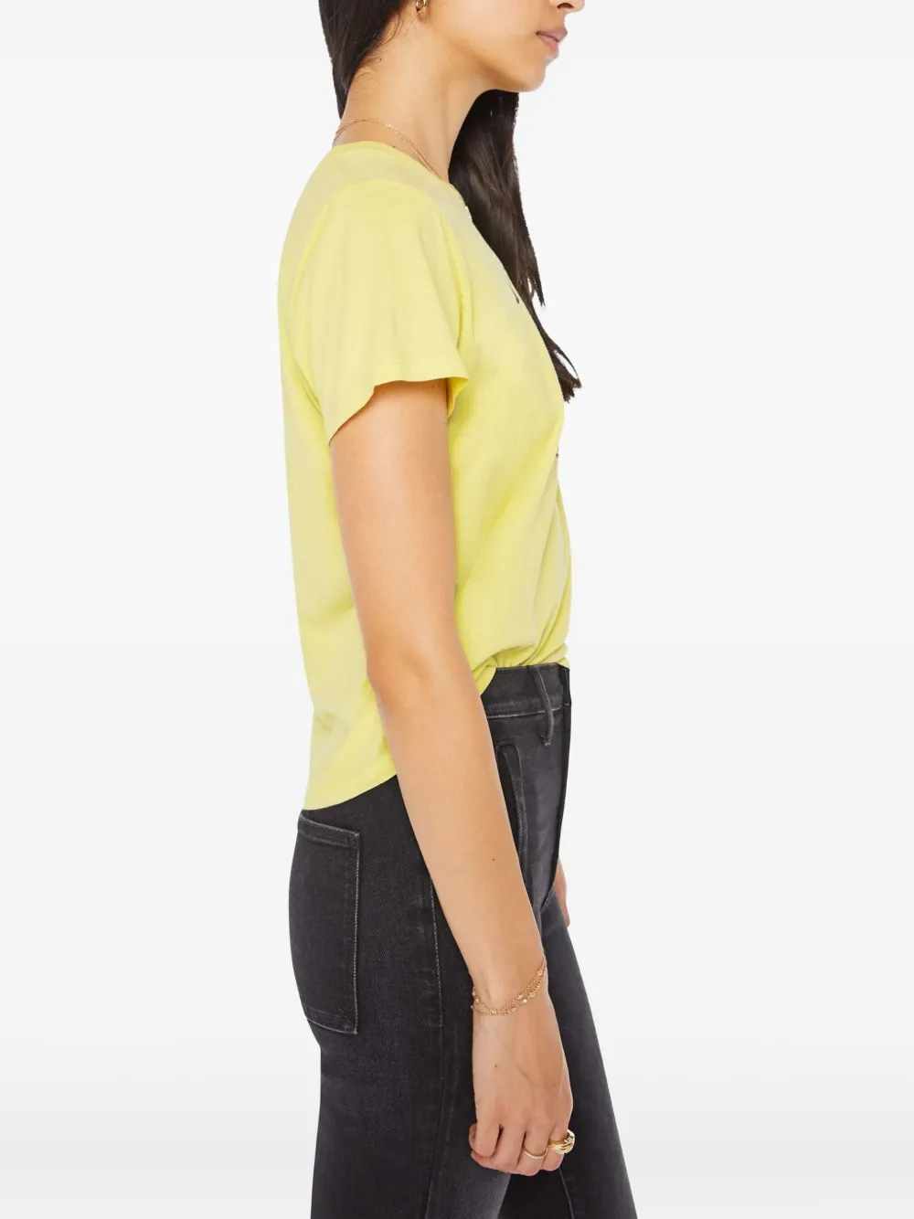 MOTHER Lil Goodie T-shirt met print Geel
