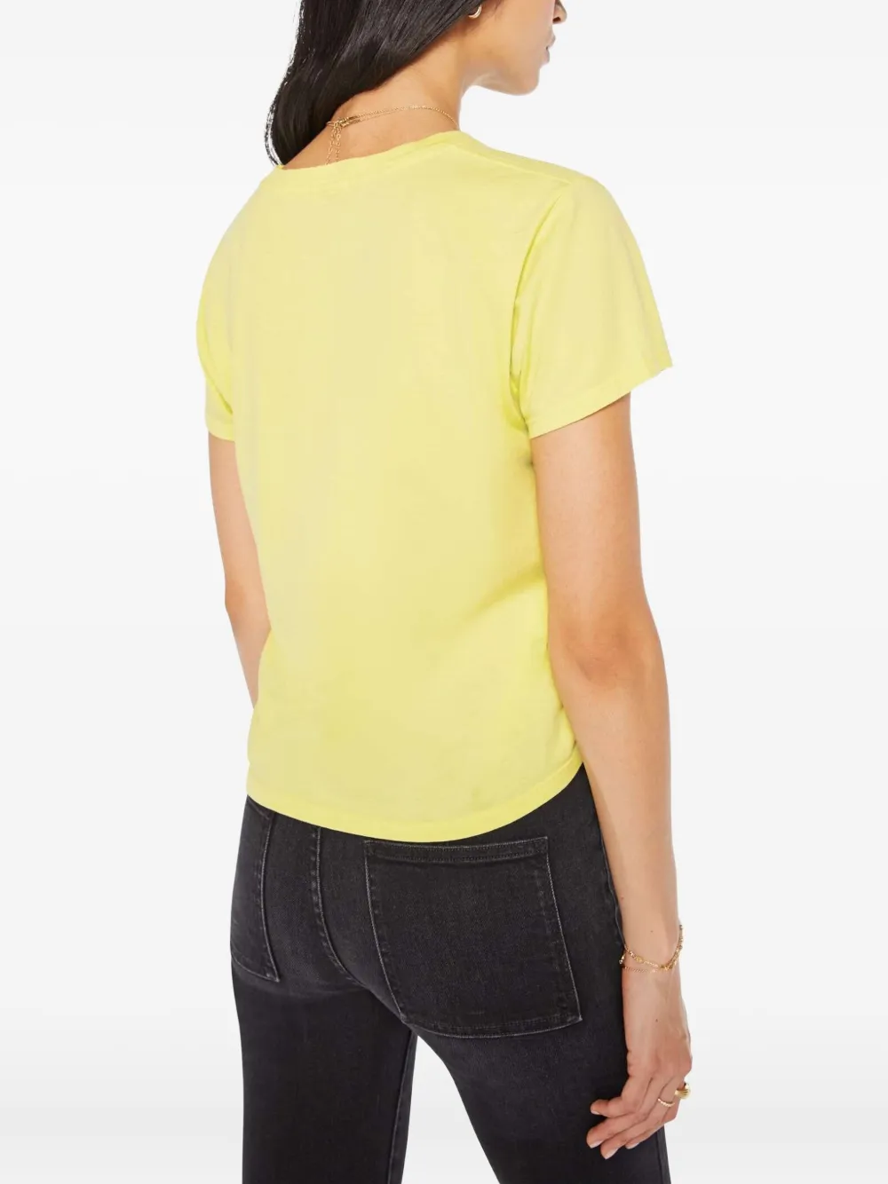 MOTHER Lil Goodie T-shirt met print Geel