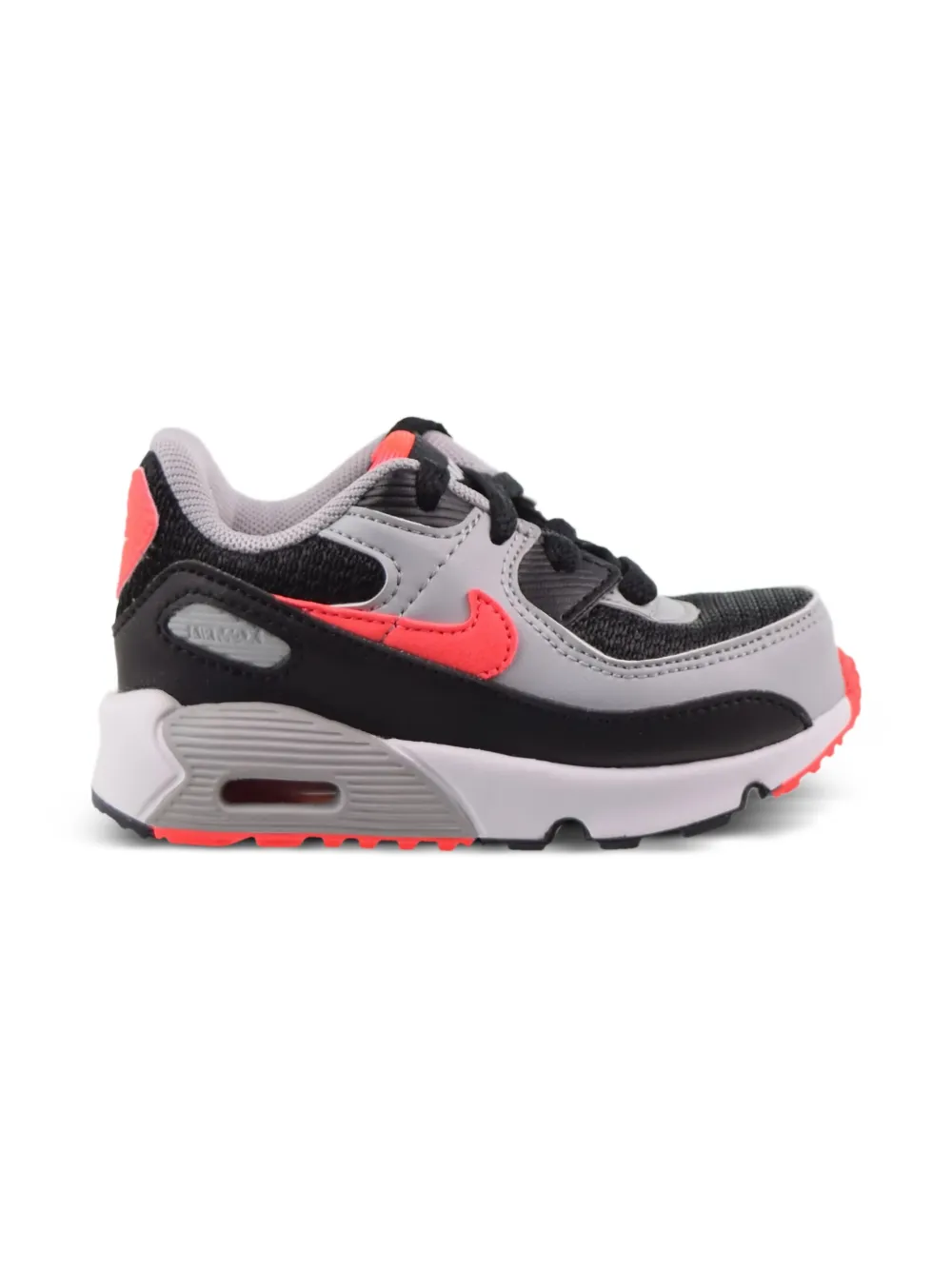 Nike Kids Air Max 90 LTR "Black/White/Wolf Grey" スニーカー - グレー Nike Kids Air Max 90 LTR "Black/White/Wolf Grey" スニーカー - グレー