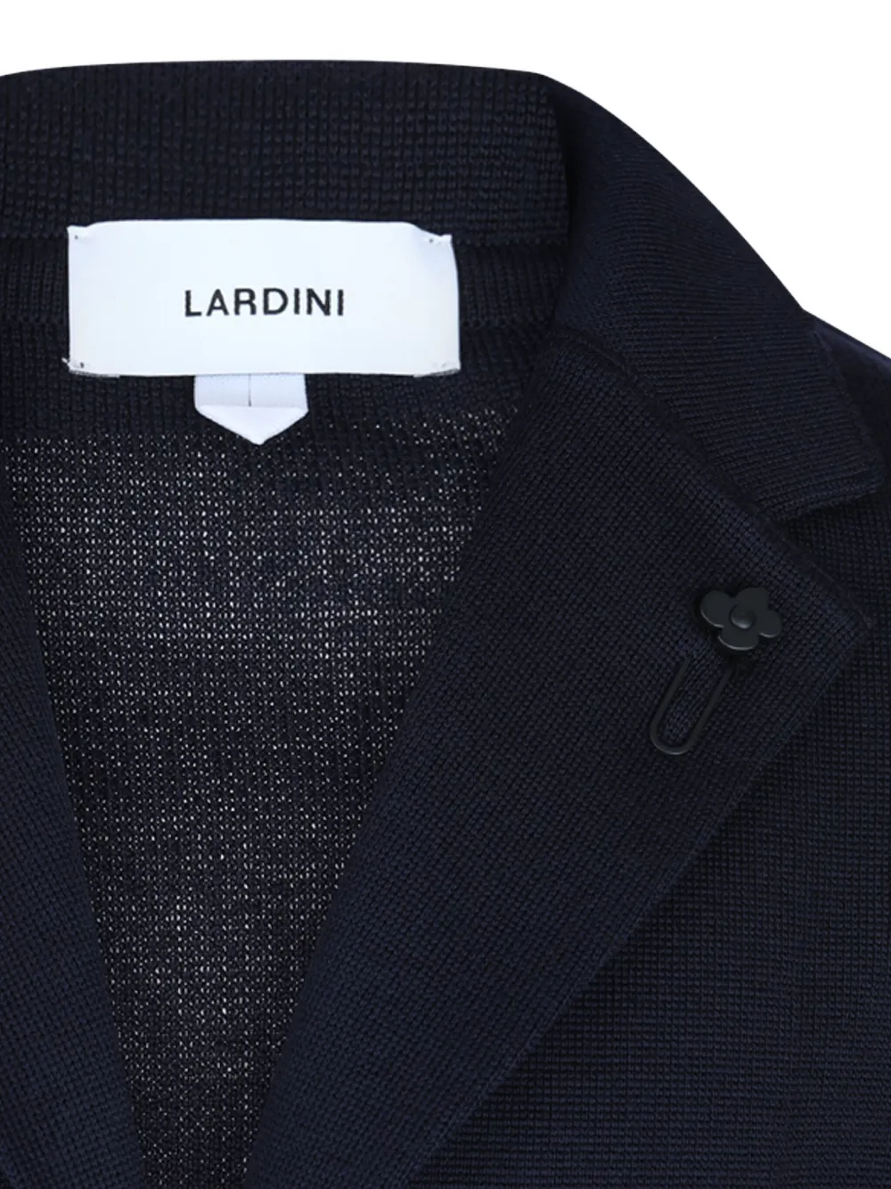 Lardini Wollen blazer met opgestikte zak en twee knopen Blauw