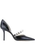 Jimmy Choo 85mm Aurelie pearl-embellished pumps - Black