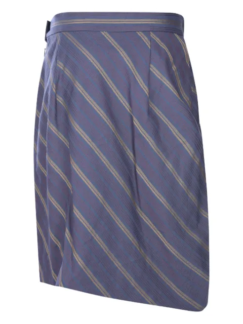 Vivienne Westwood striped gathered midi skirt