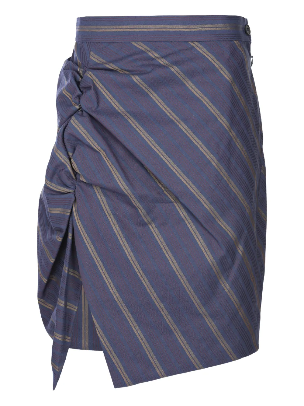 Vivienne Westwood Gestreepte gesmockte midi-rok - Paars