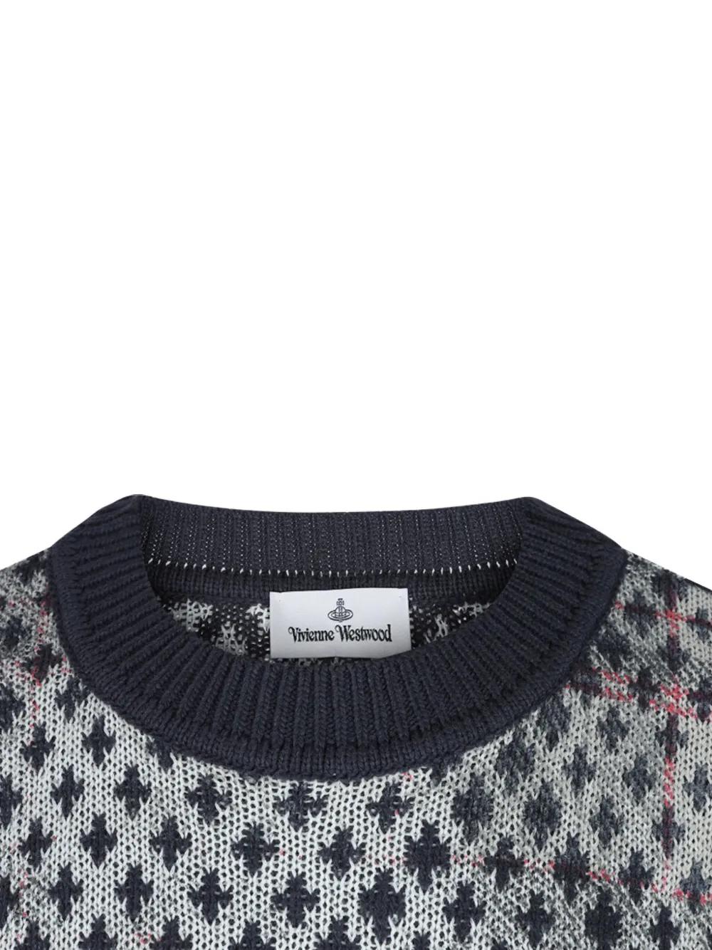 Vivienne Westwood Crew Neck Sweater With Ribbed Cuffs And Hem In Black