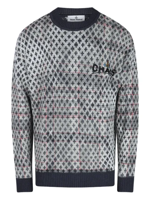 Vivienne Westwood checked houndstooth sweater