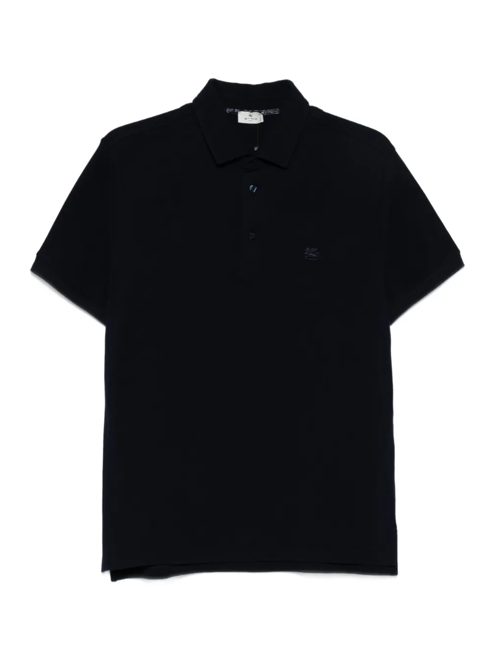 ETRO logo-embroidered polo shirt | Blue | Image 1