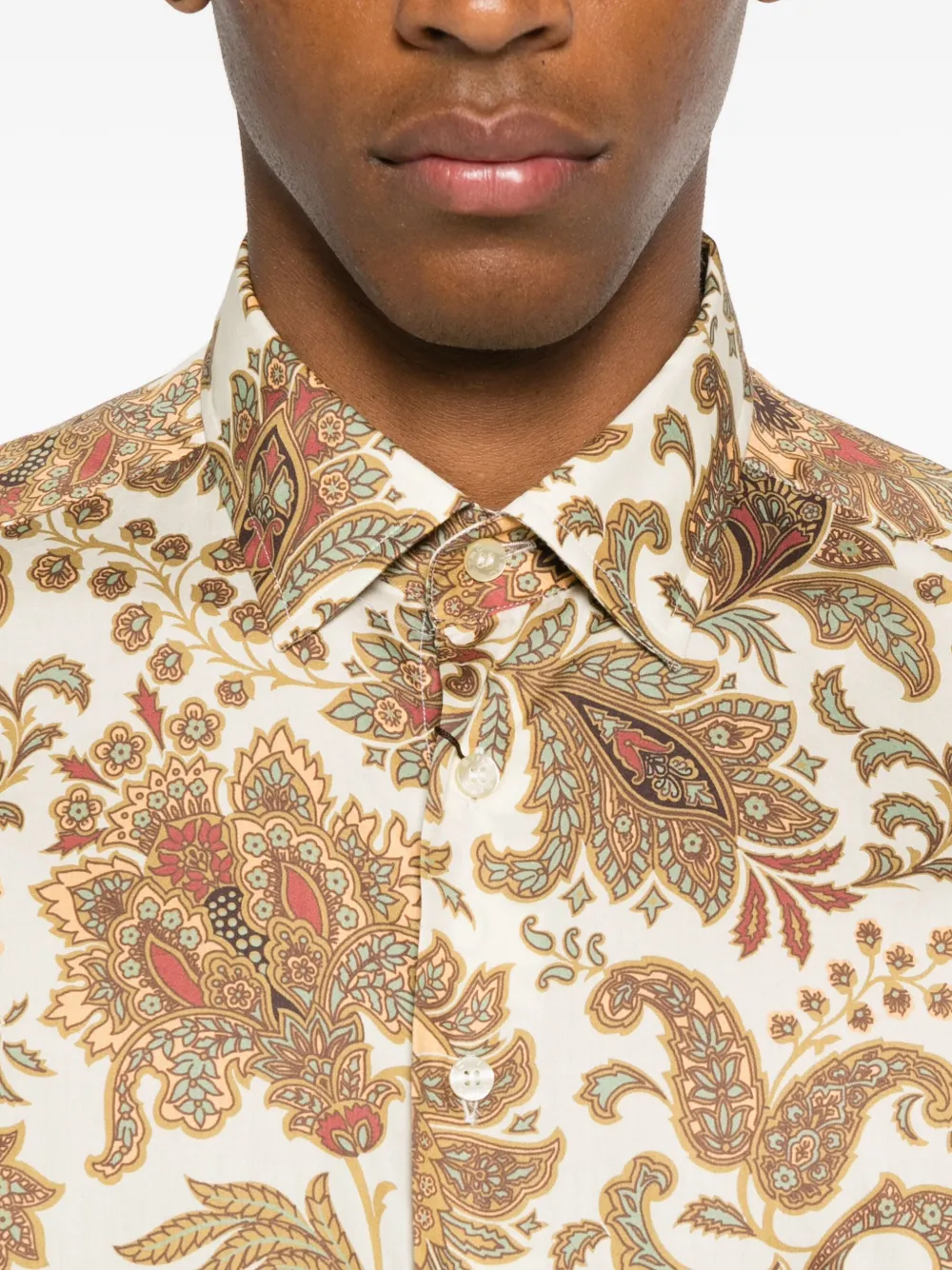 ETRO Overhemd met paisley-print Beige