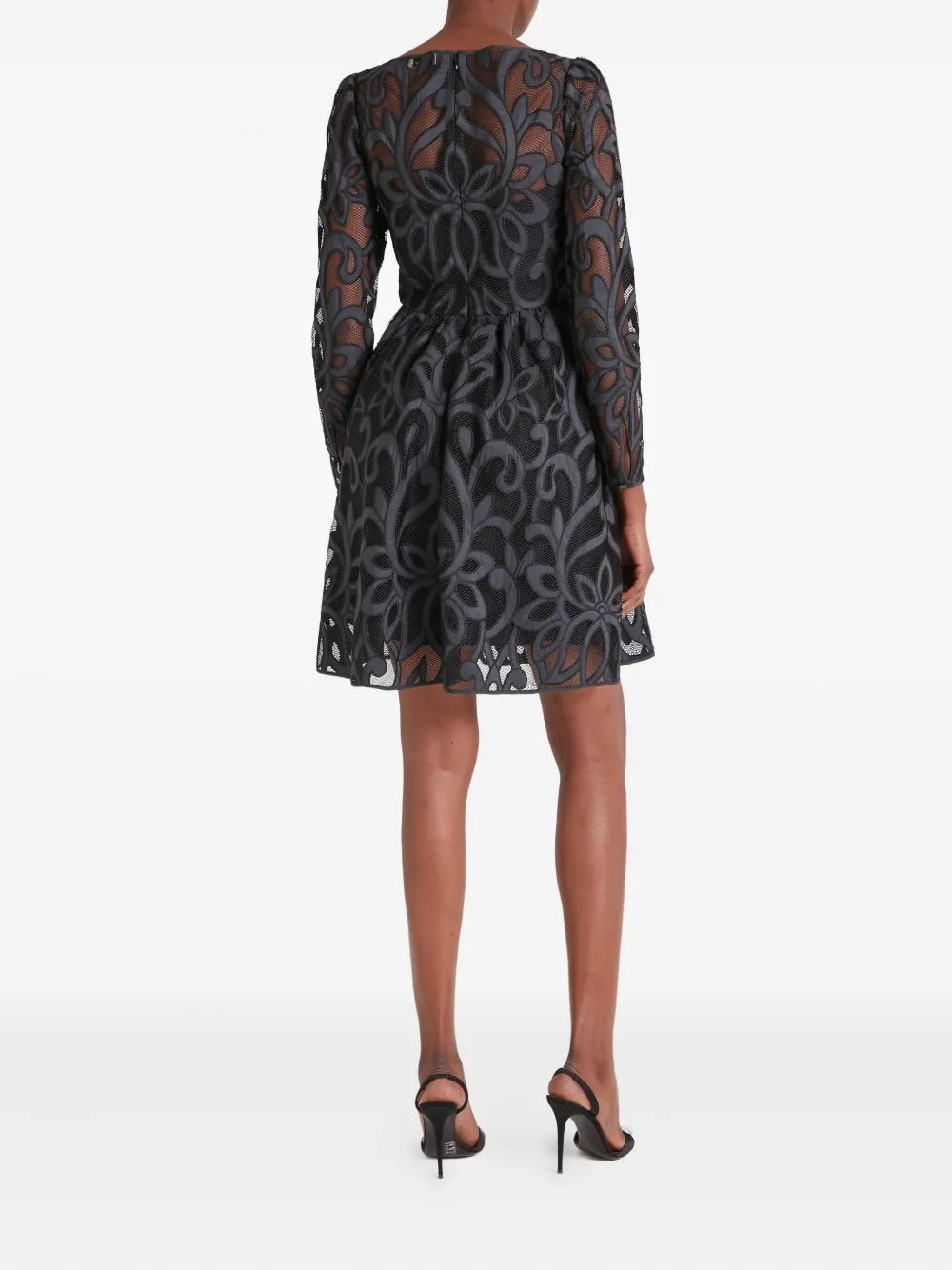 Temperley London Louis mini-jurk met lange mouwen Zwart