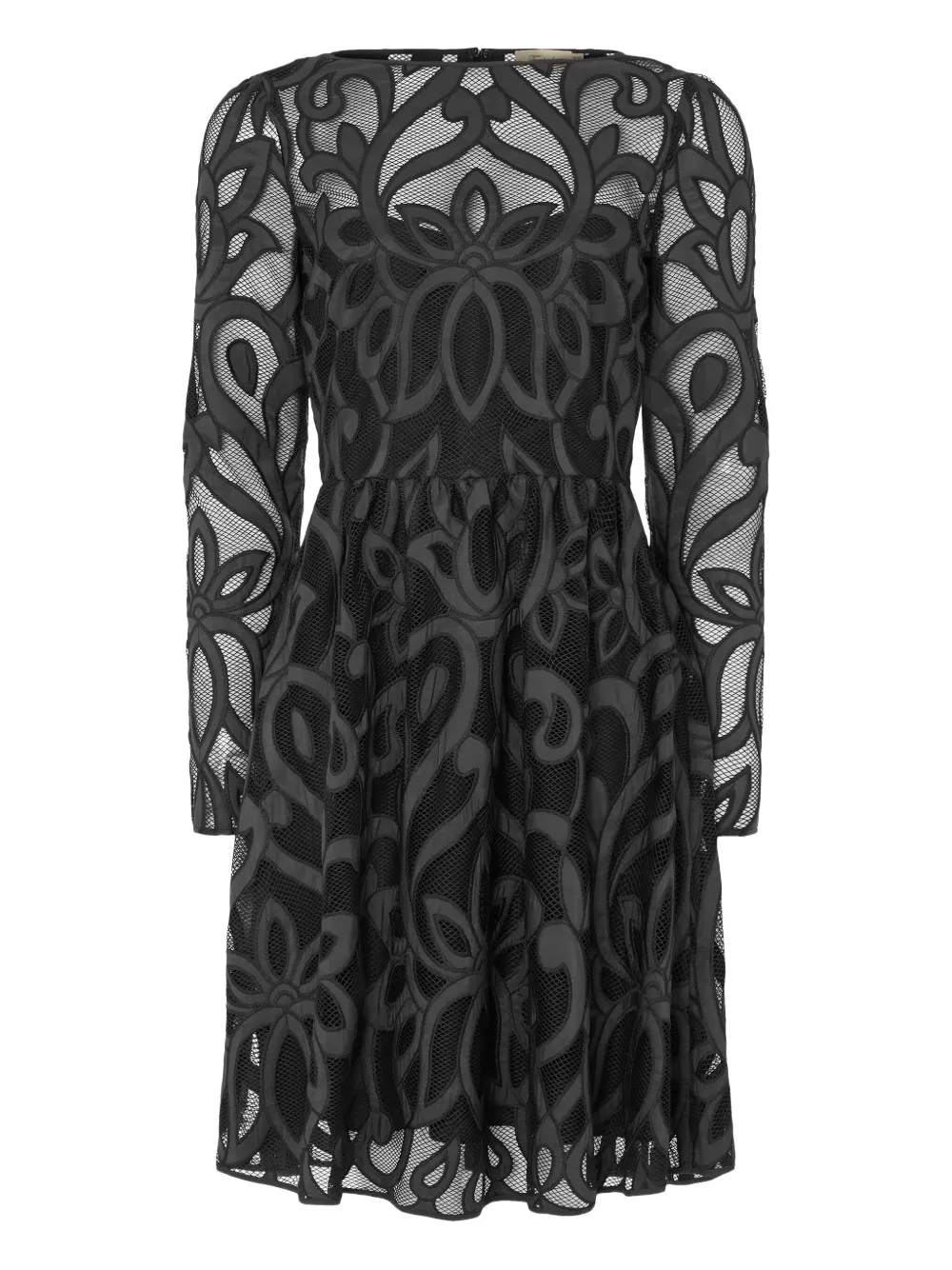 Temperley London Louis mini-jurk met lange mouwen - Zwart