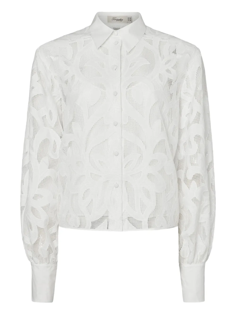Temperley London floral-lace shirt | White | Image 1