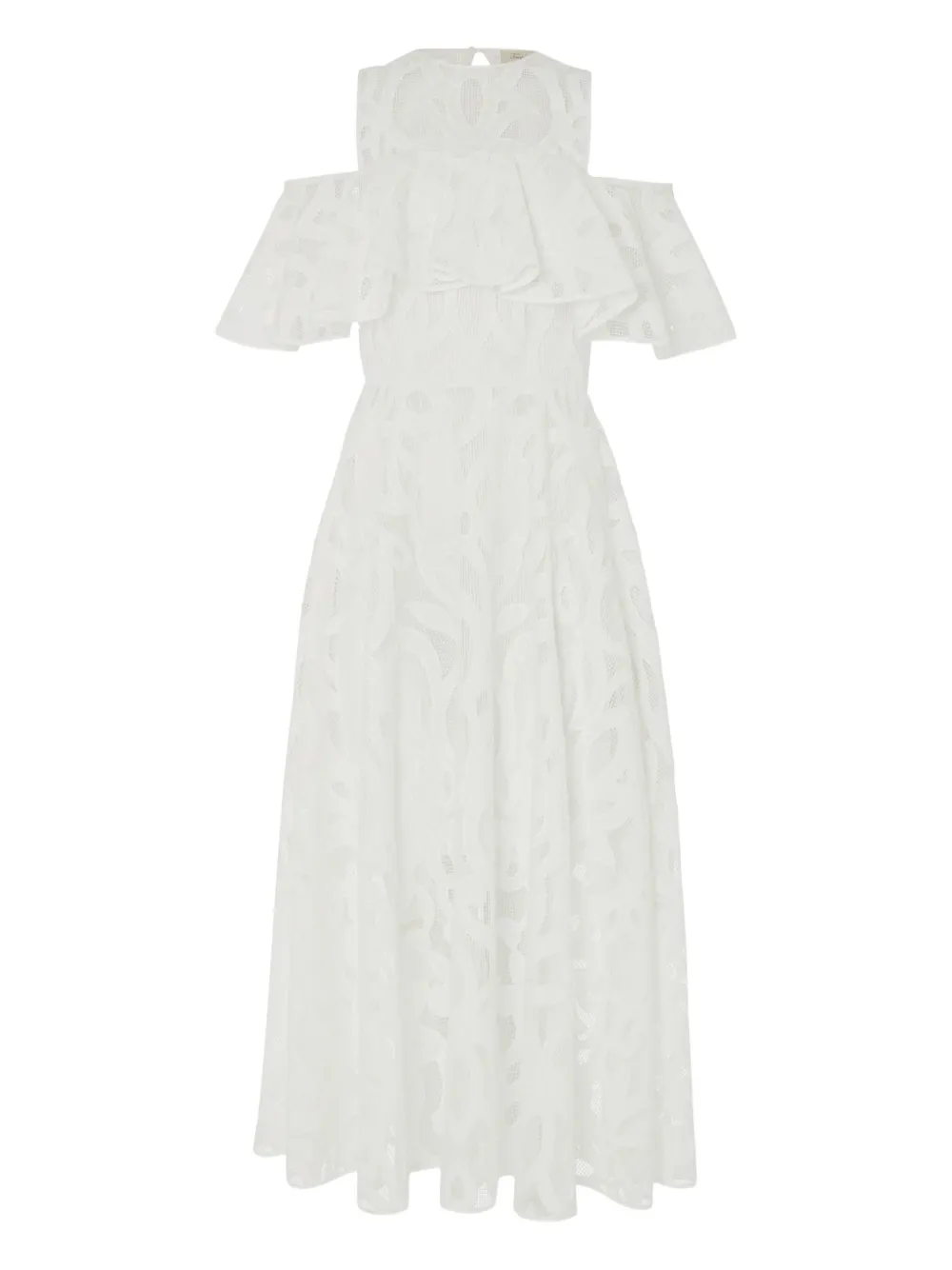 Temperley London Abito Louis con spalle scoperte - Bianco
