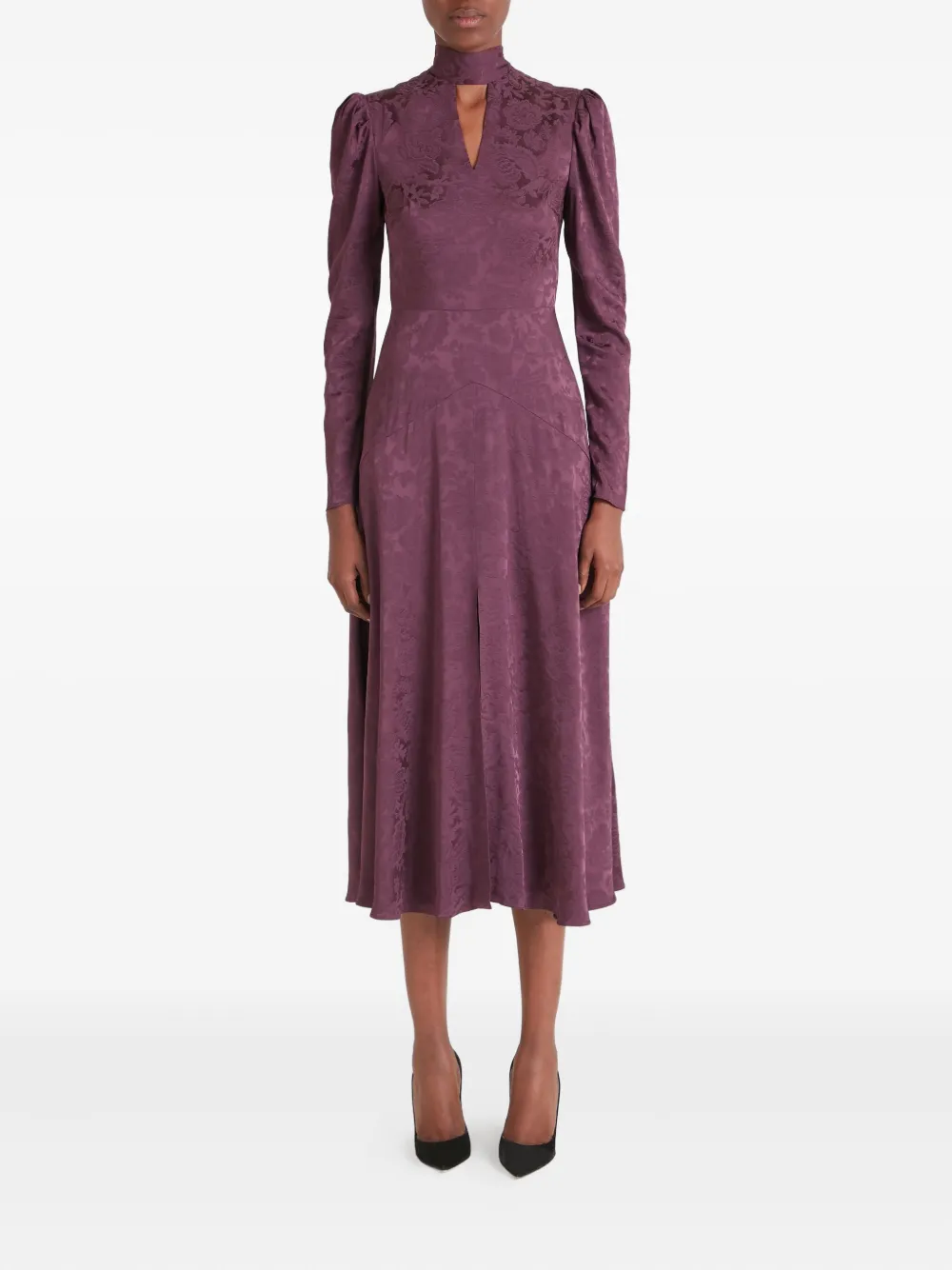 Temperley London Madame midi-jurk met bloemenprint - Rood