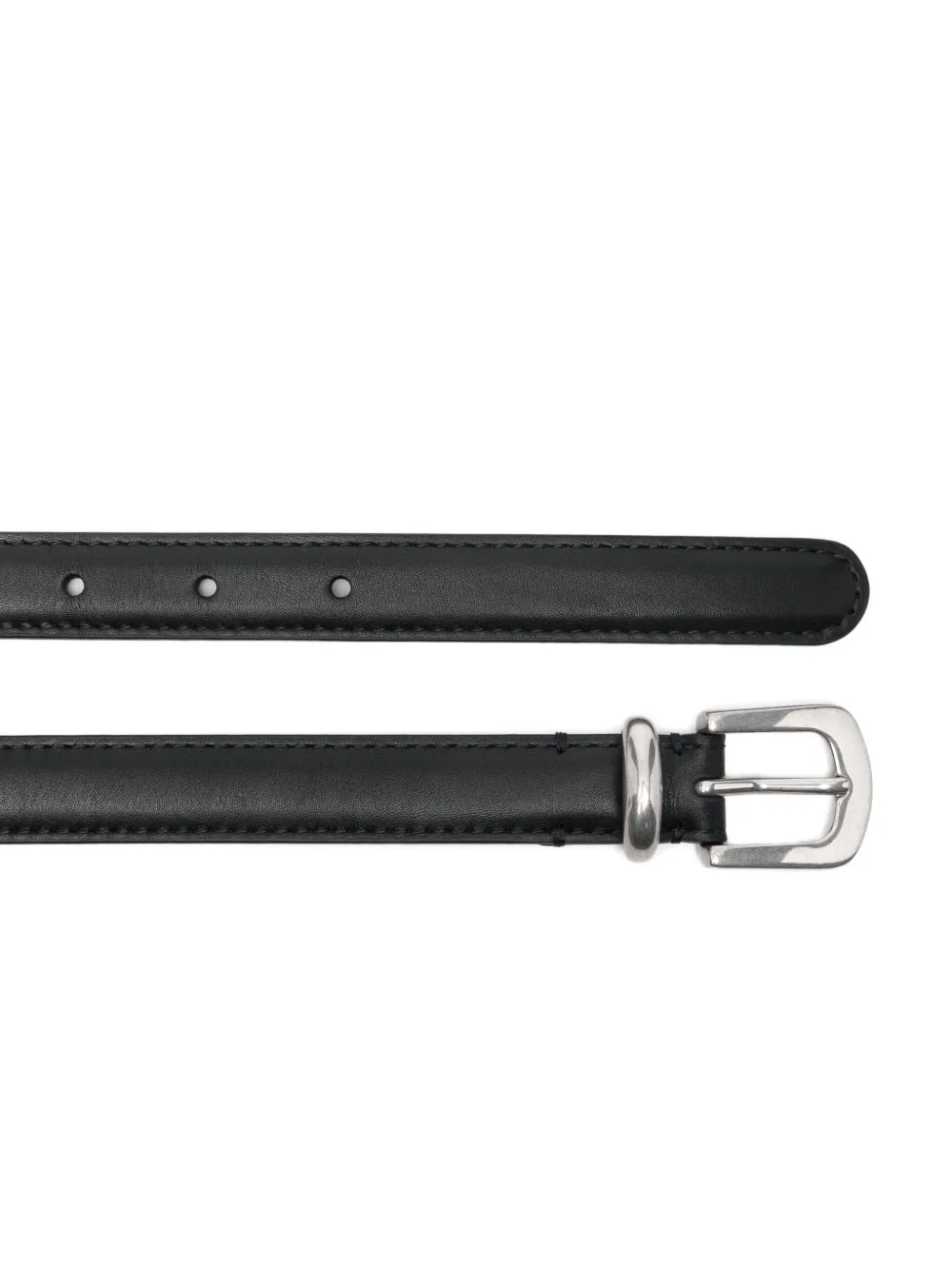 The Row Ring Leather Belt In Black