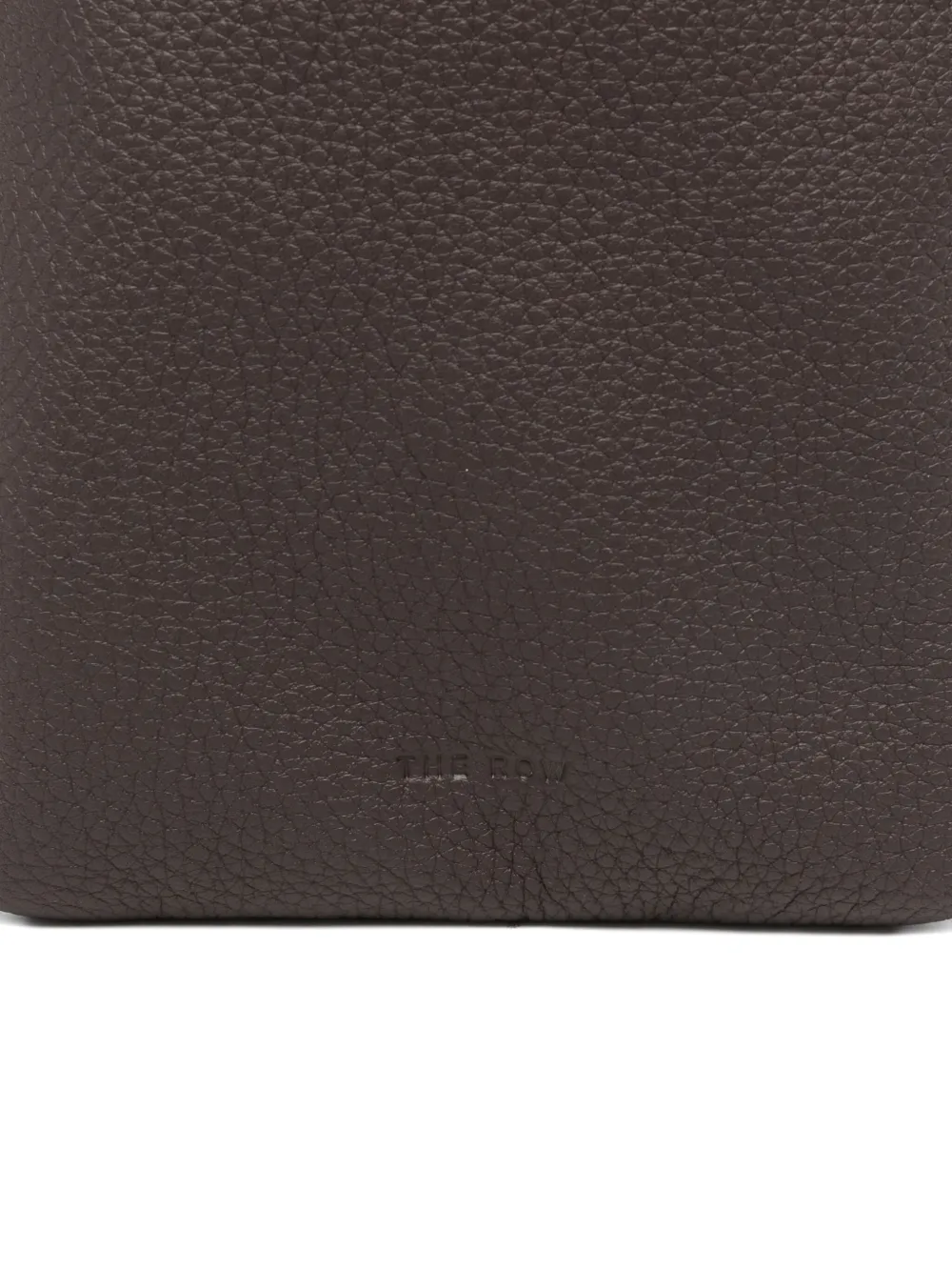 The Row Leather Phone Case In Burgundy