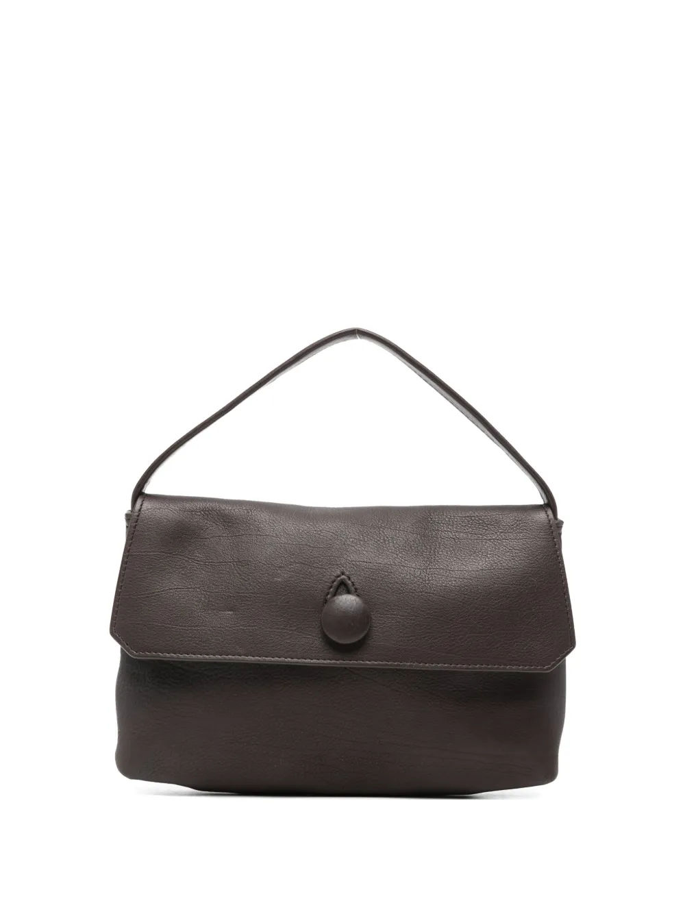 The Row Sally Leather Shoulder Bag In Gray