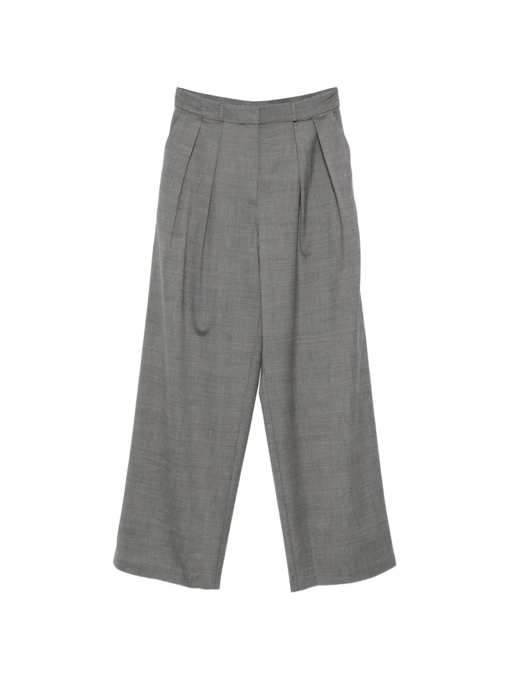 The Frankie Shop pleated straight trousers - Grigio