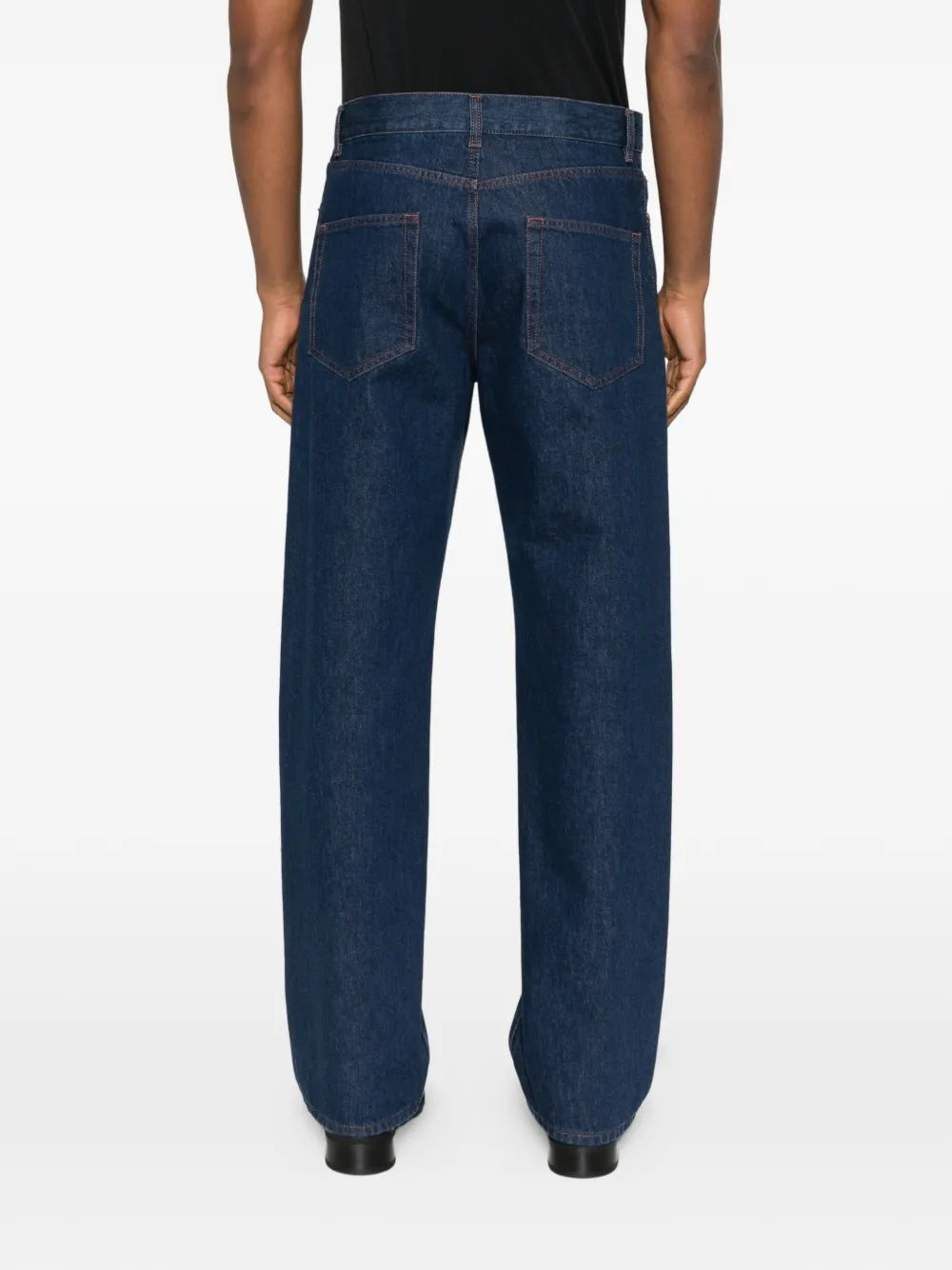 The Row Rossen Straight Leg Baggy Jeans In Blue