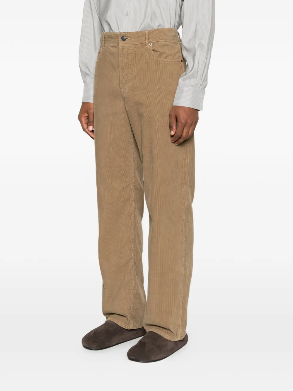 The Row Rossen ribfluwelen chino Bruin