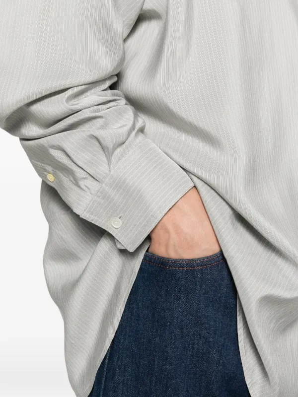 The Row Granada ストライプ シャツ | グレー | FARFETCH JP
