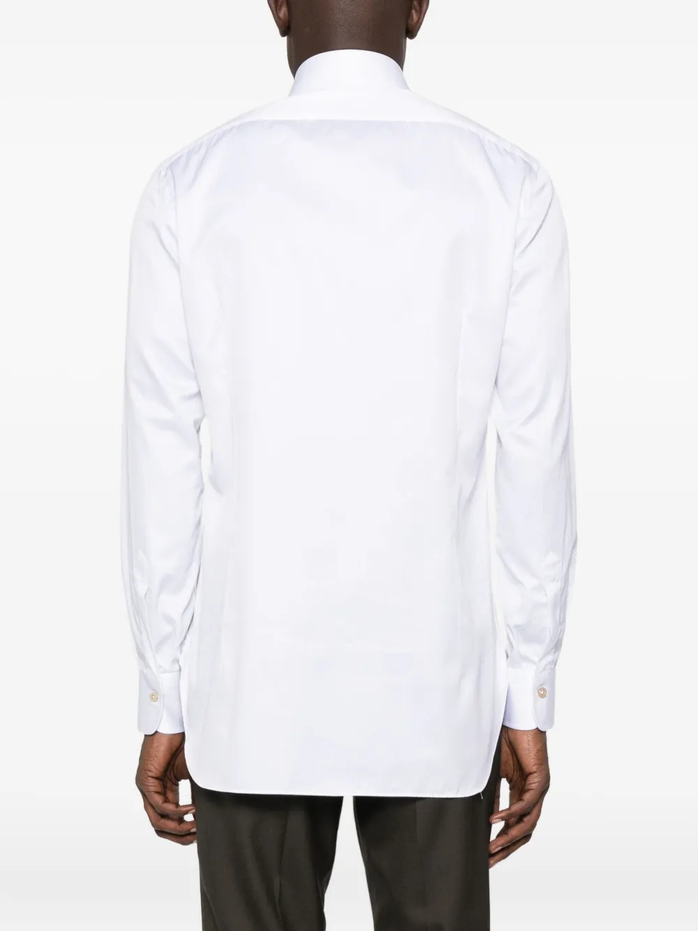 Kiton Katoenen overhemd met lange mouwen Wit