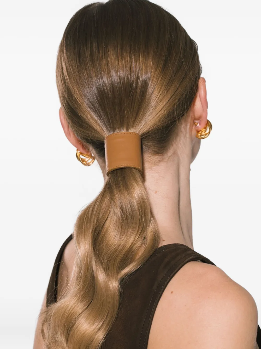 Jennifer Behr Leren haaraccessoire Bruin