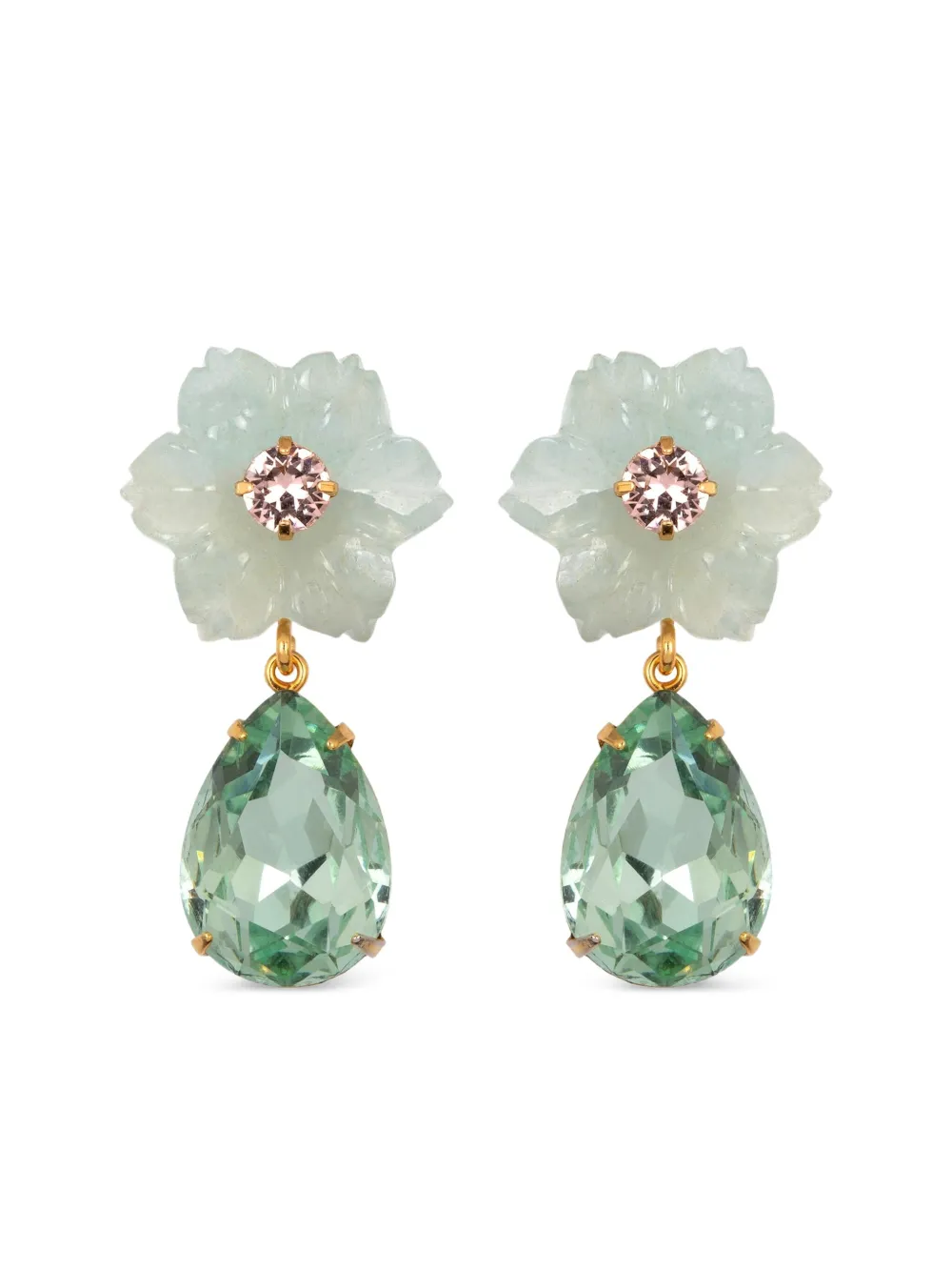 Jennifer Behr Juna flower-drop earrings | Gold | Image 1