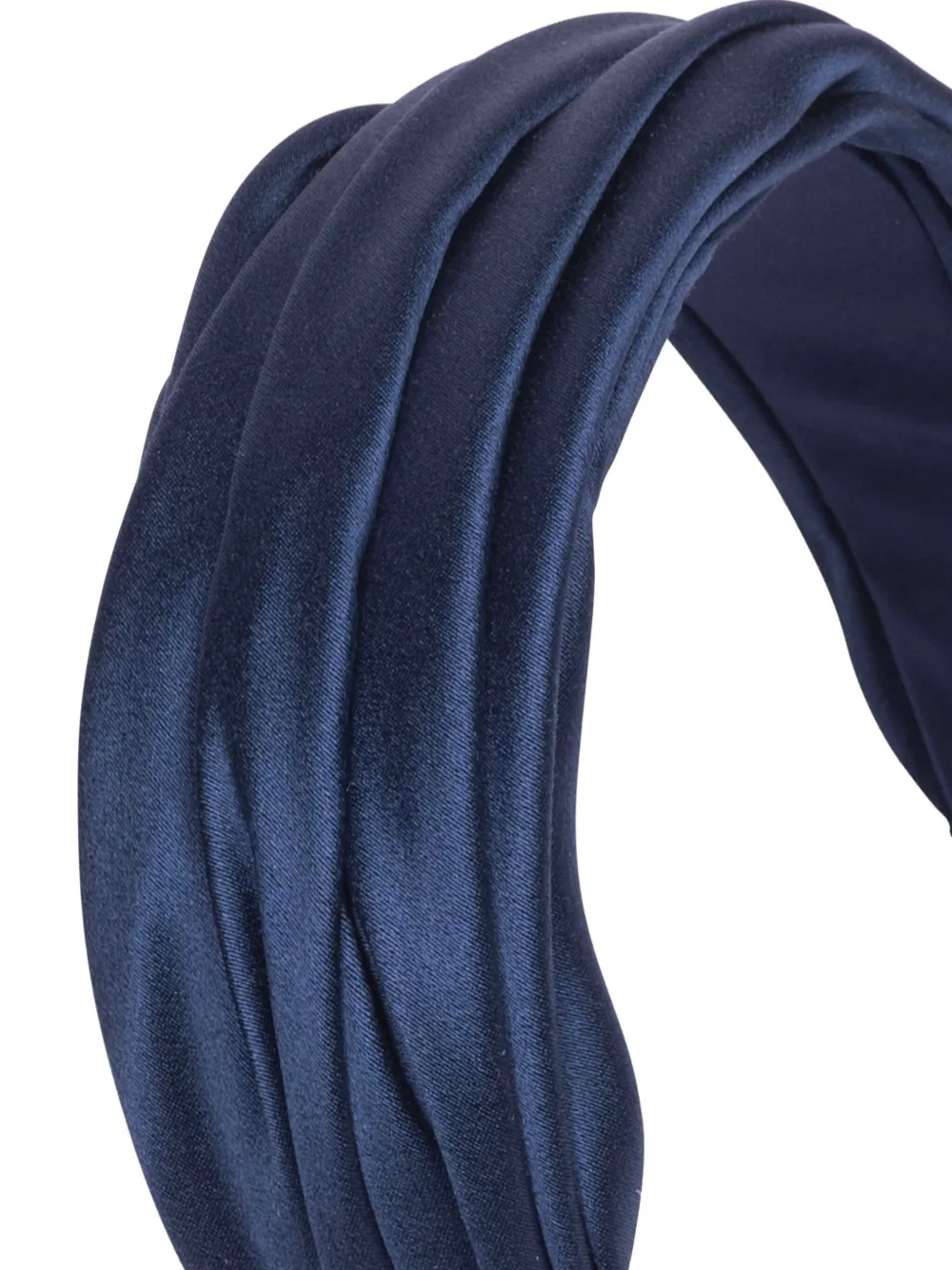 Jennifer Behr Sabrina Pleated Headband In Blue