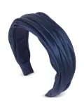 Jennifer Behr Sabrina pleated headband - Blue