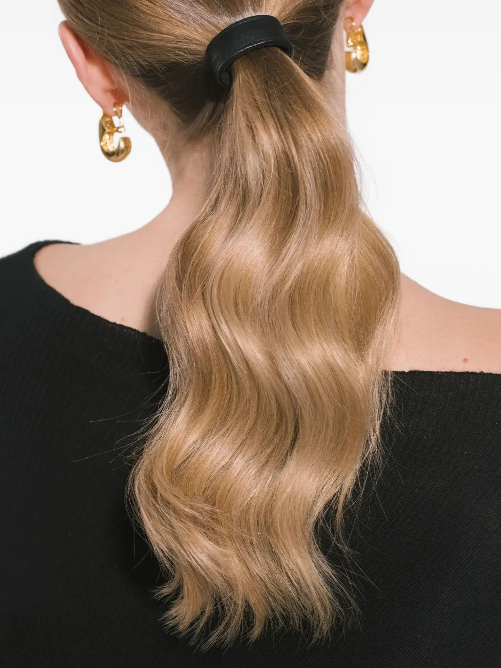 Jennifer Behr Leren haaraccessoires Zwart