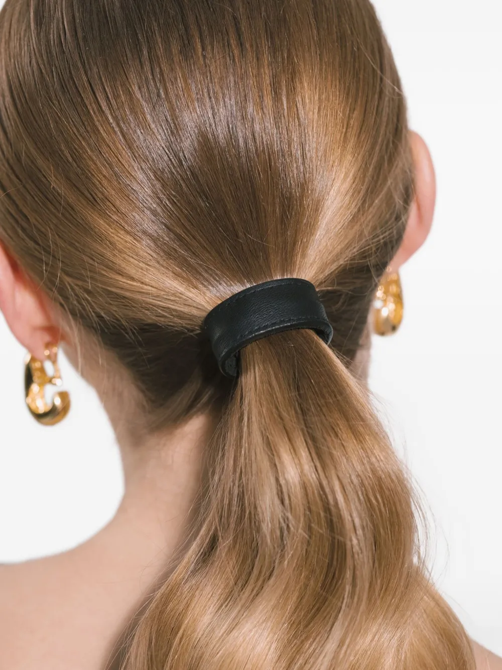 Jennifer Behr Leren haaraccessoires Zwart