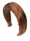 Jennifer Behr Sabrina pleated headband - Brown