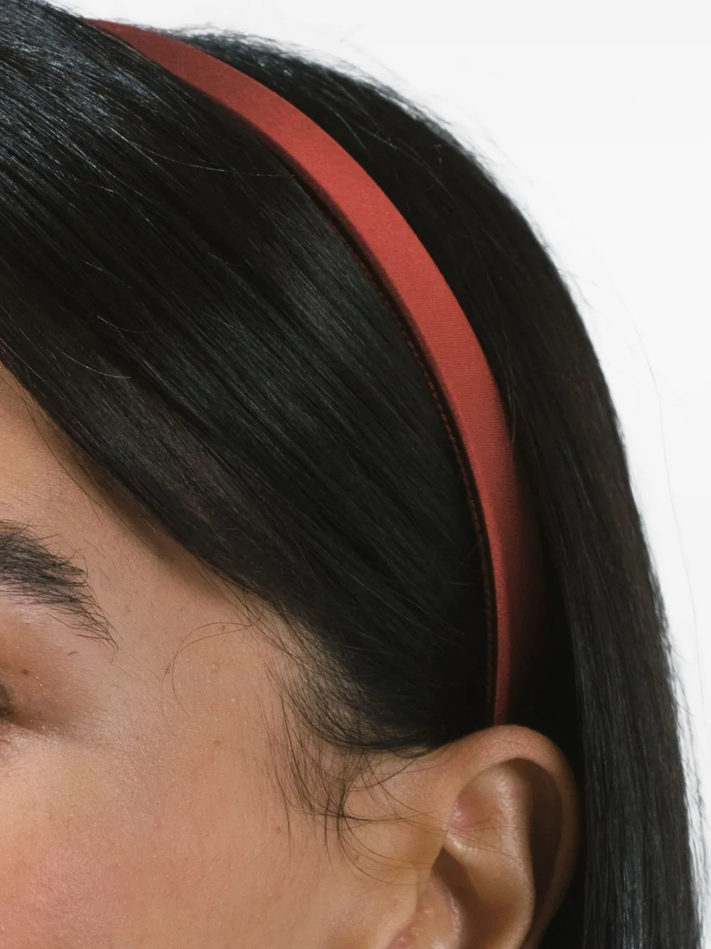 Jennifer Behr Lucy Silk Headband In Brown