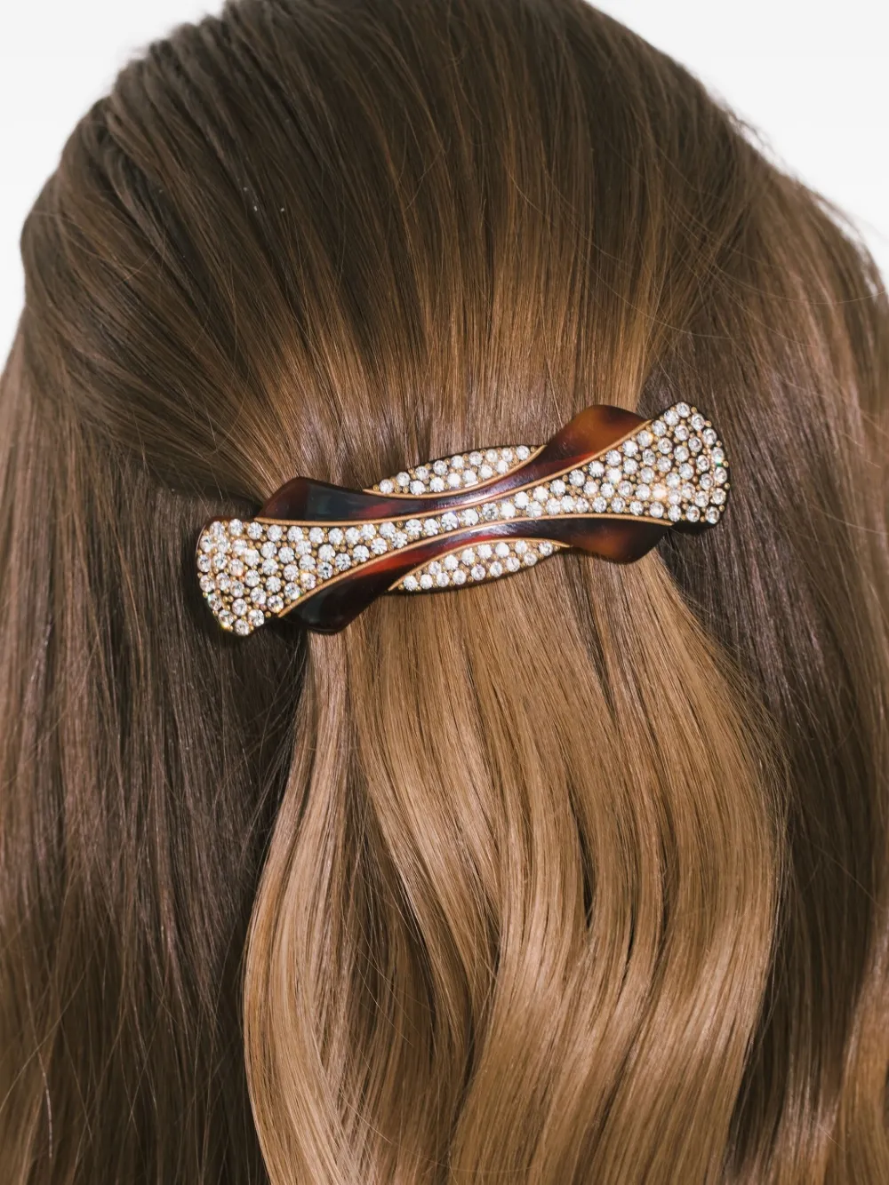 Jennifer Behr Ariane Crystal-embellished Barrette In Gold