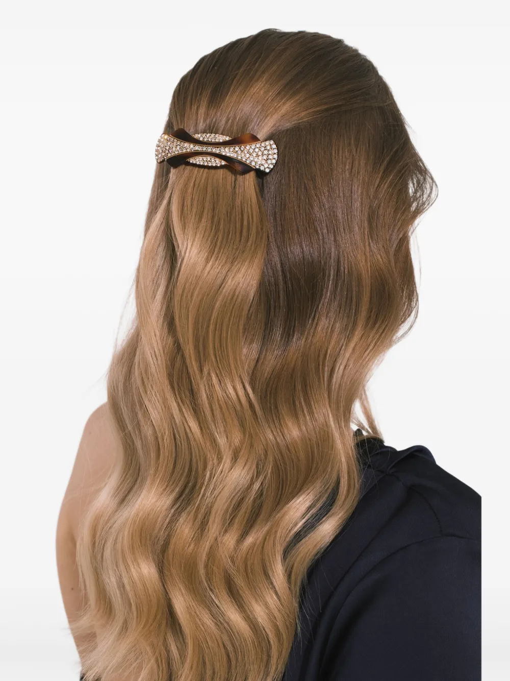 Jennifer Behr Ariane Crystal-embellished Barrette In Gold
