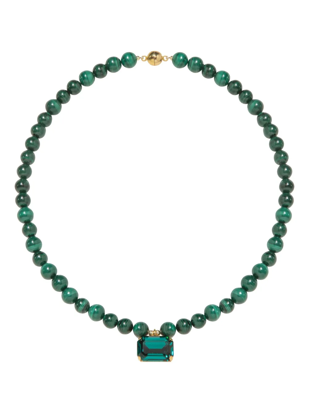 Jennifer Behr beaded Sidonie necklace | Green | Image 1