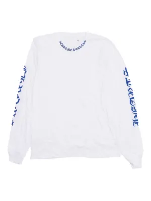 Chrome Hearts ロゴ ロングTシャツ | ホワイト | FARFETCH JP