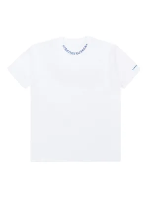 T-Shirt Logo Neck Hearts Chrome ホワイト XS VネックTシャツ Hearts Chrome White/Purple Kenshi | トップス