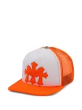 Chrome Hearts Cemetery cross-patch trucker hat - Orange