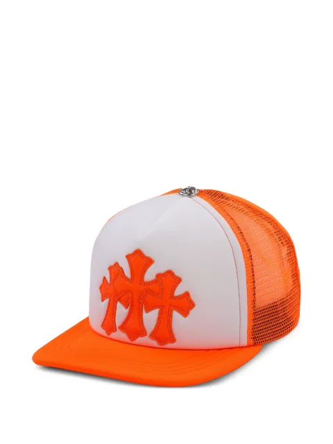 Chrome Hearts Cemetery cross-patch trucker hat