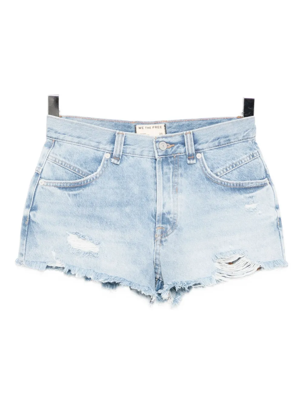 Free People Now Or Never デニムショーツ - ブルー Free People Now Or Never デニムショーツ - ブルー