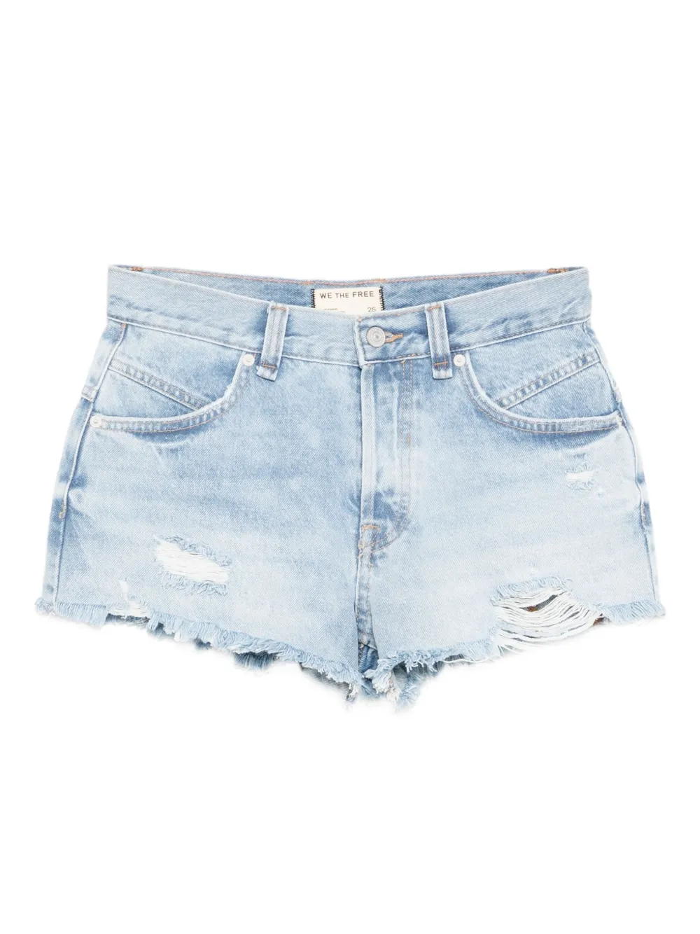 Free People Now Or Never デニムショーツ - ブルー Free People Now Or Never デニムショーツ - ブルー