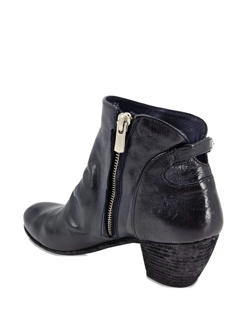 Officine Creative Chabrol 002 leather ankle boots Blue