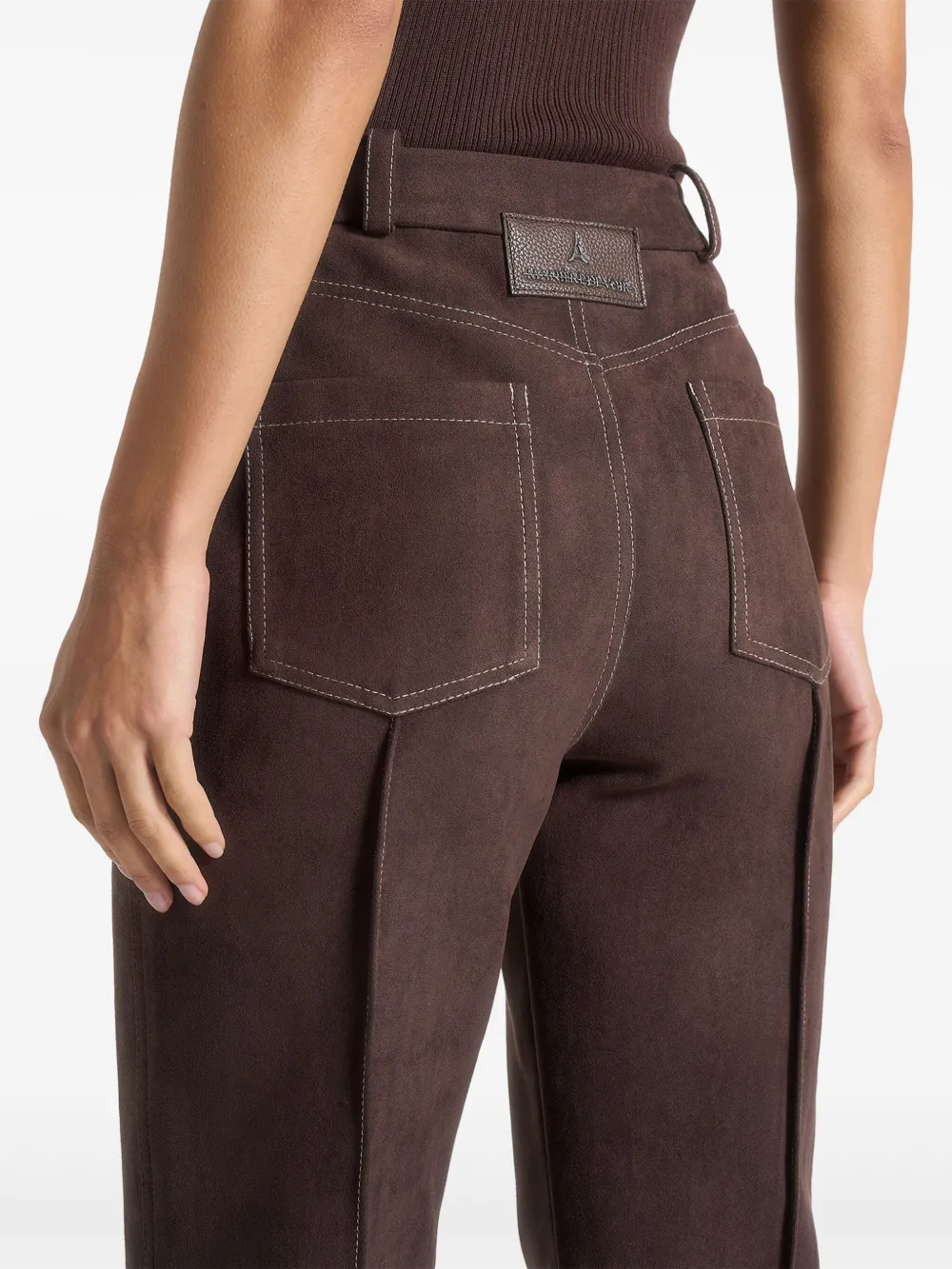 Manière De Voir Kalie suède broek Bruin