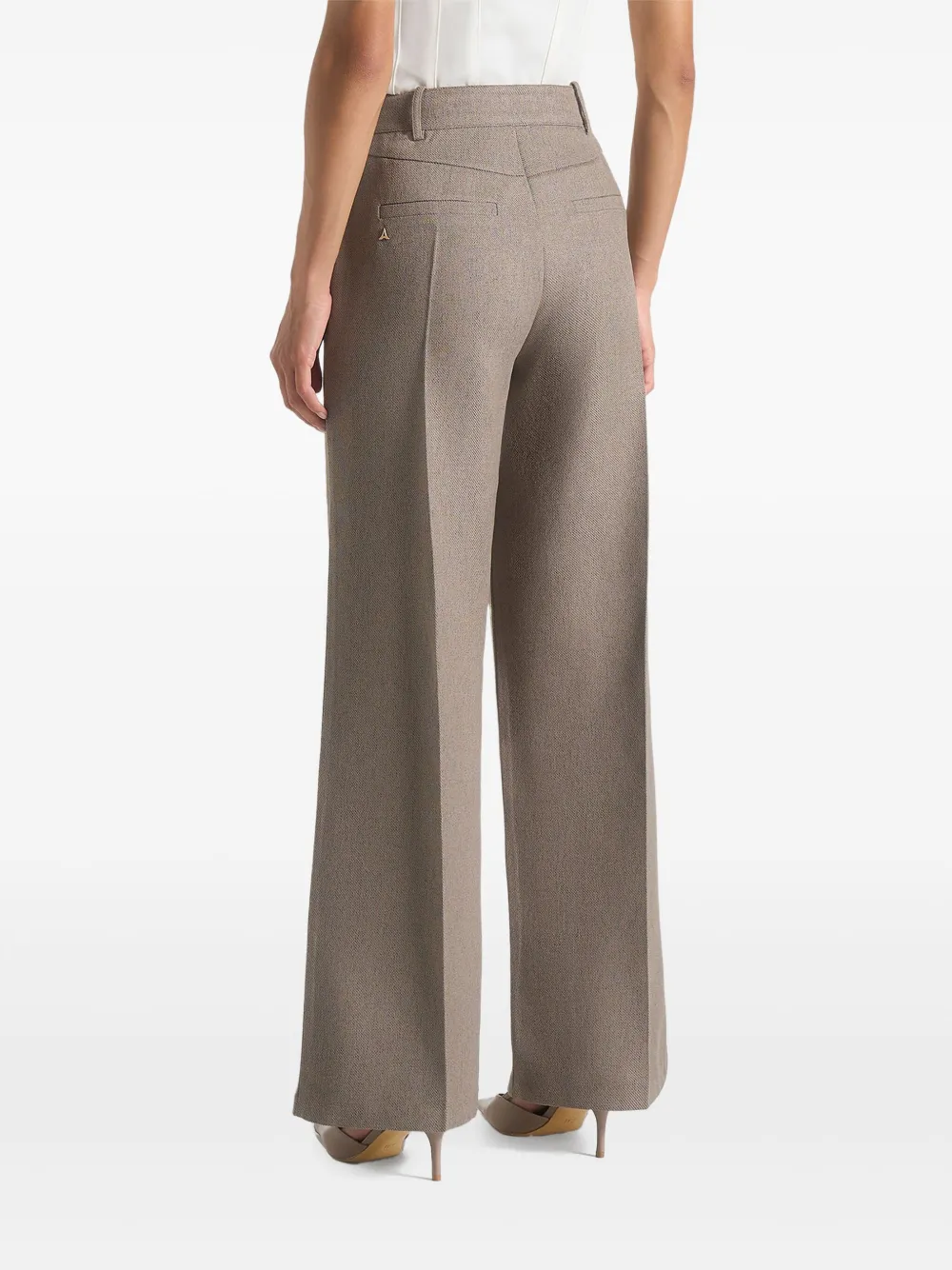 Manière De Voir Béryl pantalon met wikkeldetail Beige