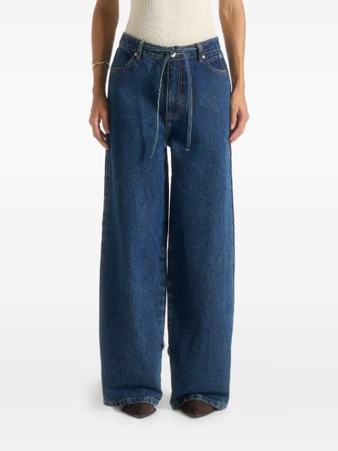 Manière De Voir Faye tie-waist wide-leg jeans