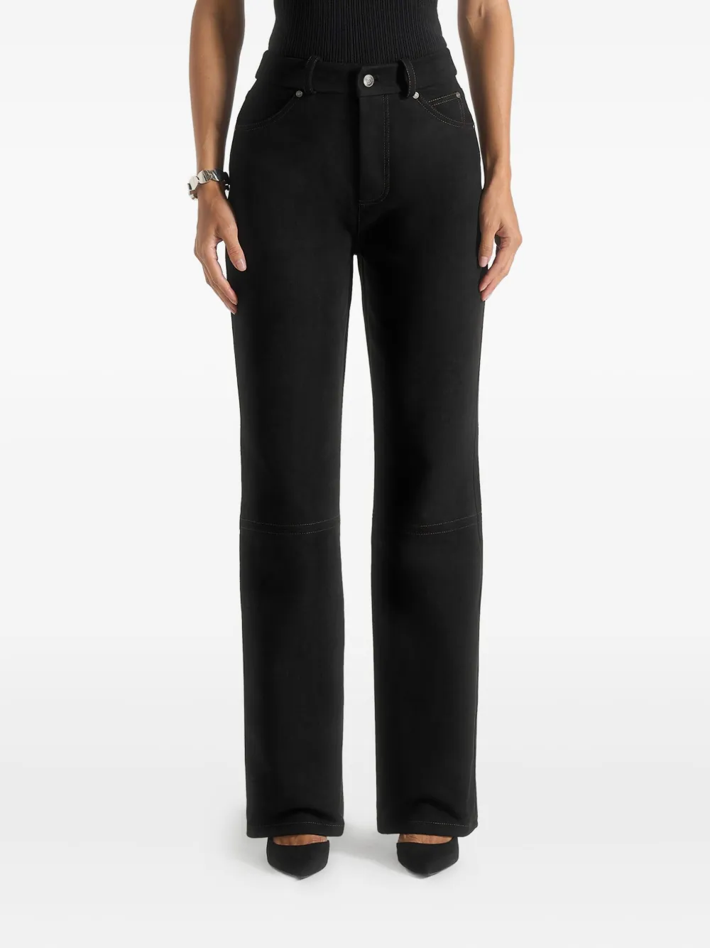 Manière De Voir Kalie straight-leg jeans - Nero