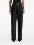 Manière De Voir Pascale twin-belt tailored trousers - Black