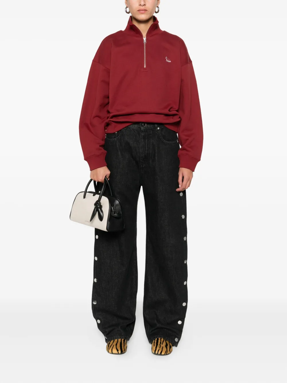 Maison Kitsuné high-neck zip-up sweatshirt | Sweaters | Image 2