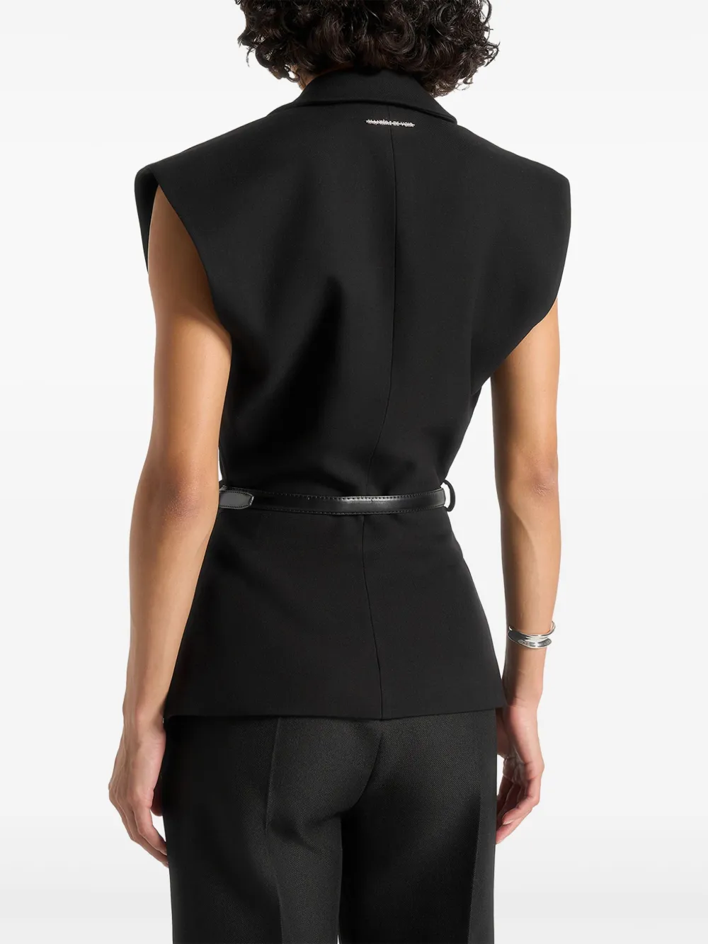 Manière De Voir Linda ベルテッド ベスト In Black