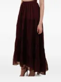 AZEEZA tiered chiffon midi skirt
